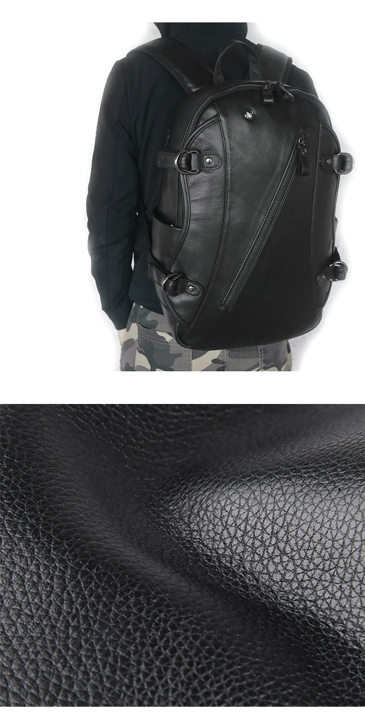 leather backpack men