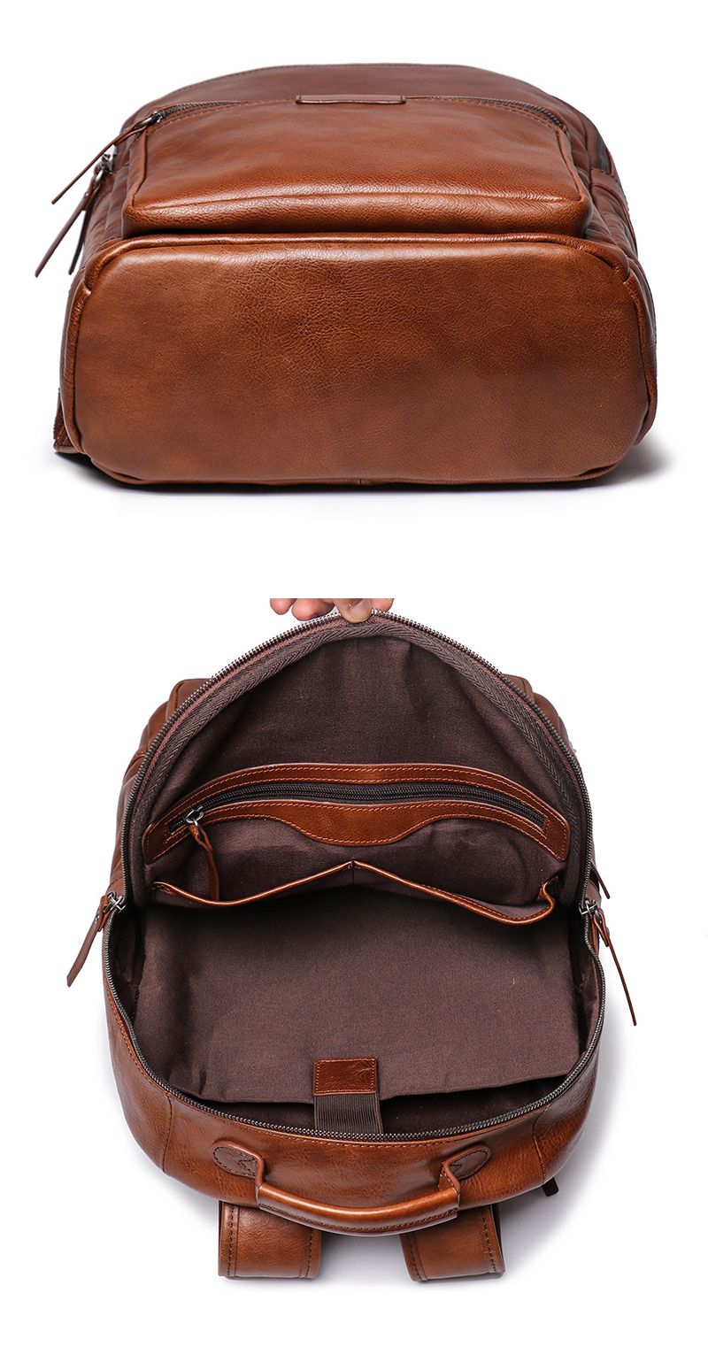 brown backpack