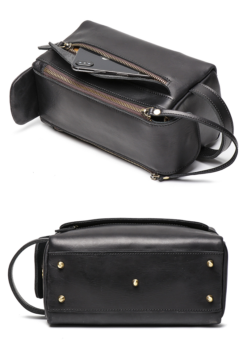 leather travel bag