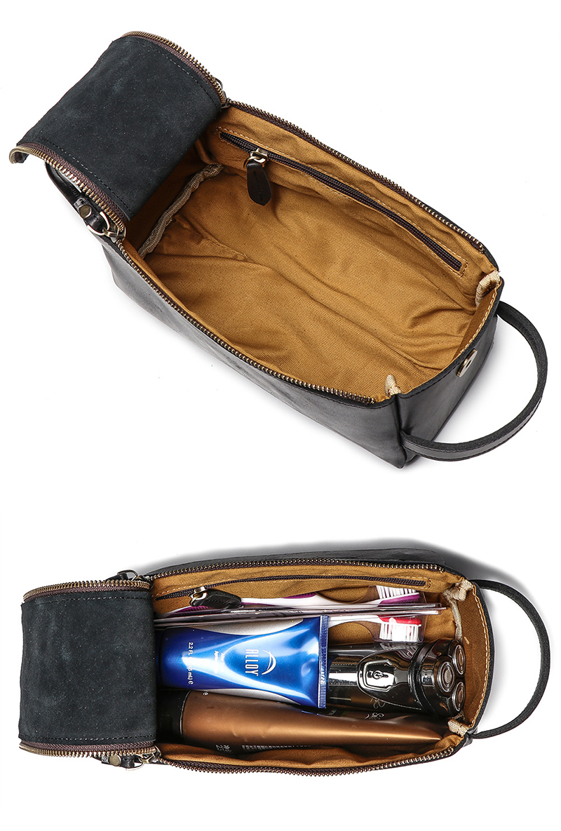 leather cosmetic bag