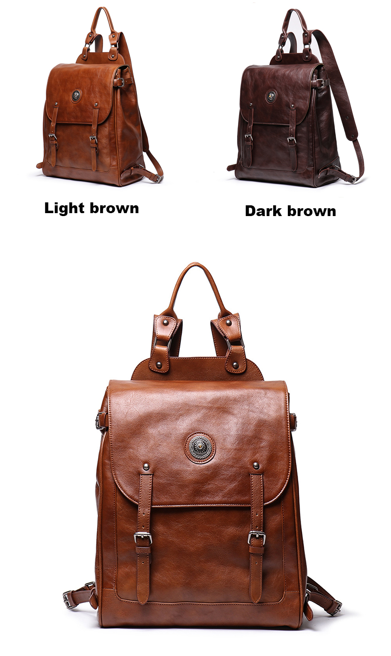 leather backpack