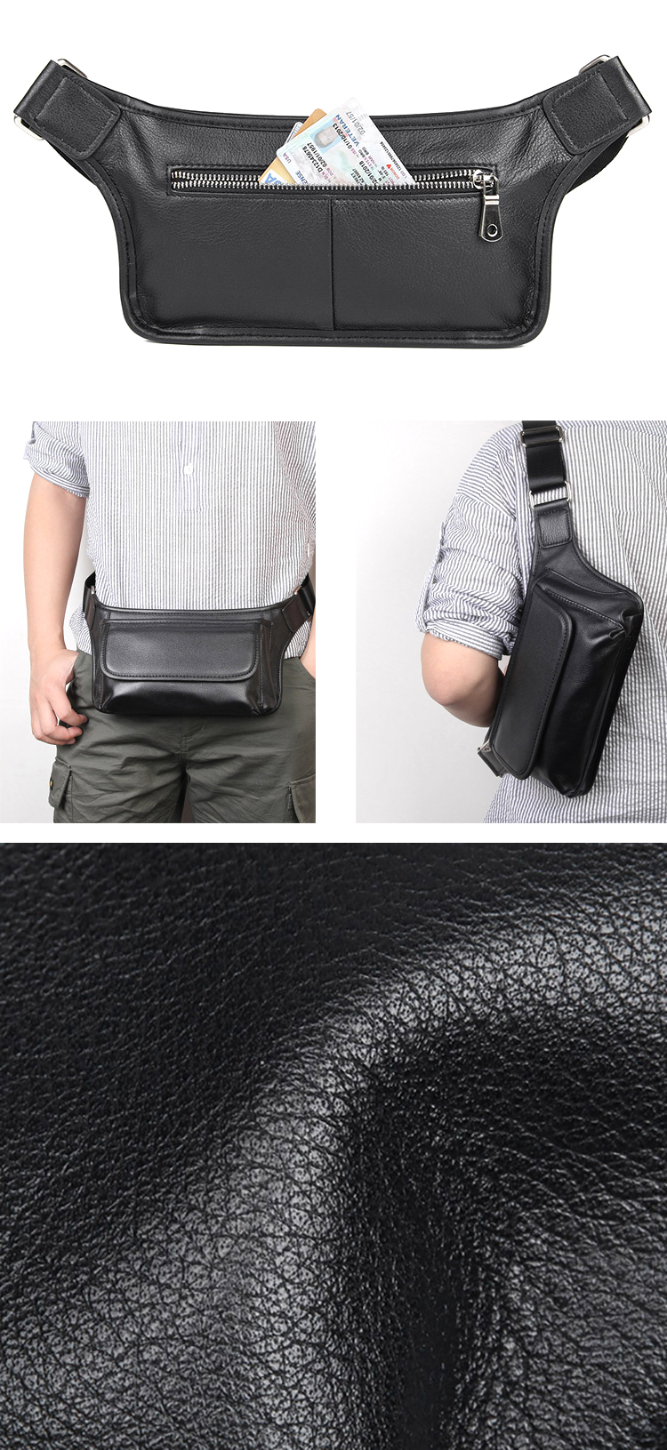 leather waist bag