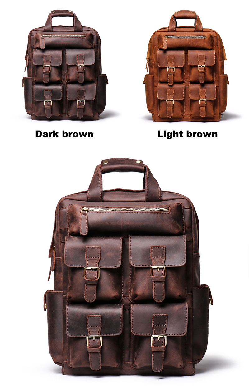 leather backpack