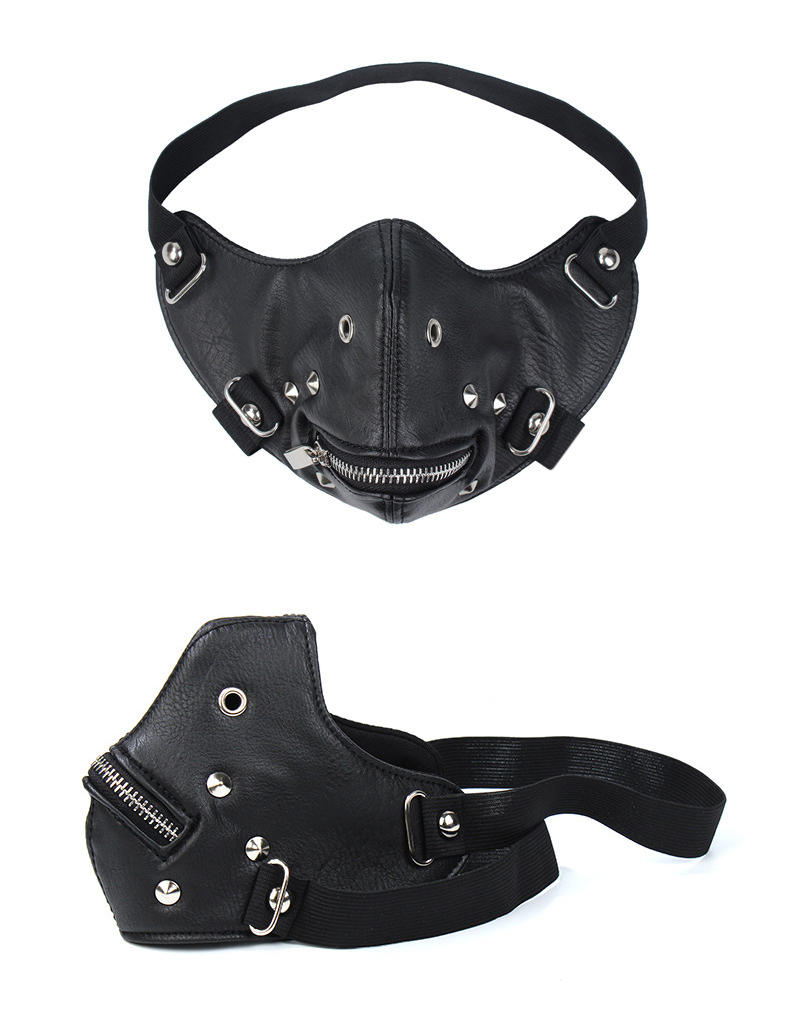 leather face mask