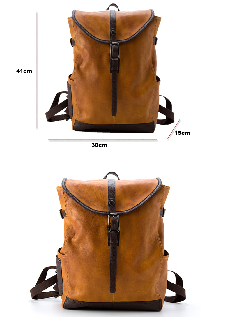 leather backpack