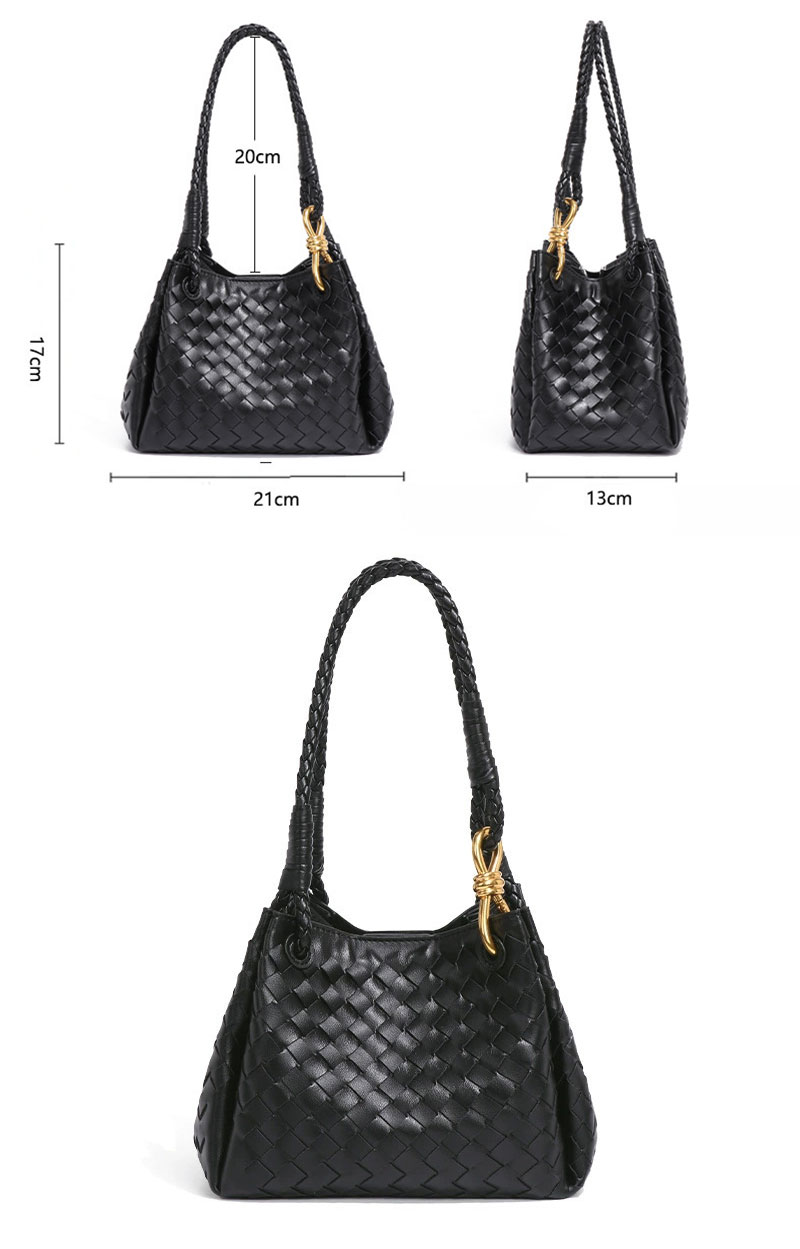 Premium Quality Woven PU Leather Crossbody Bag Shoulder Bag for Ladies