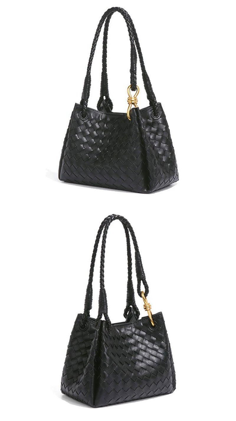 Premium Quality Woven PU Leather Crossbody Bag Shoulder Bag for Ladies