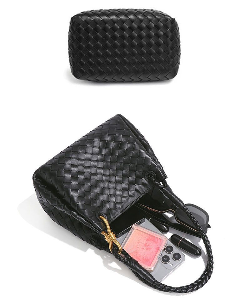 Premium Quality Woven PU Leather Crossbody Bag Shoulder Bag for Ladies