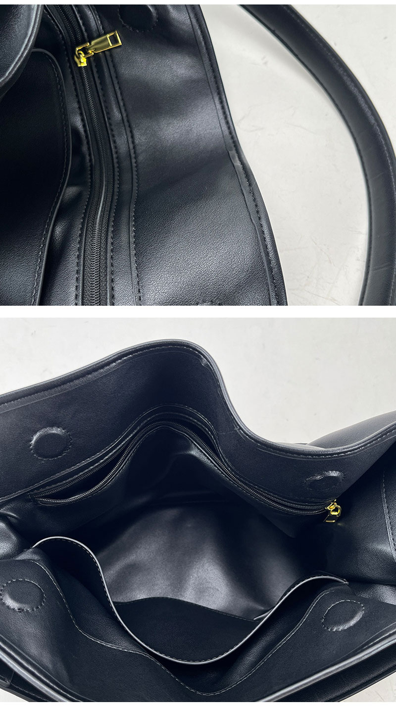 Chic Leather Shoulder Bag for Women with Stylish Belt Buckle