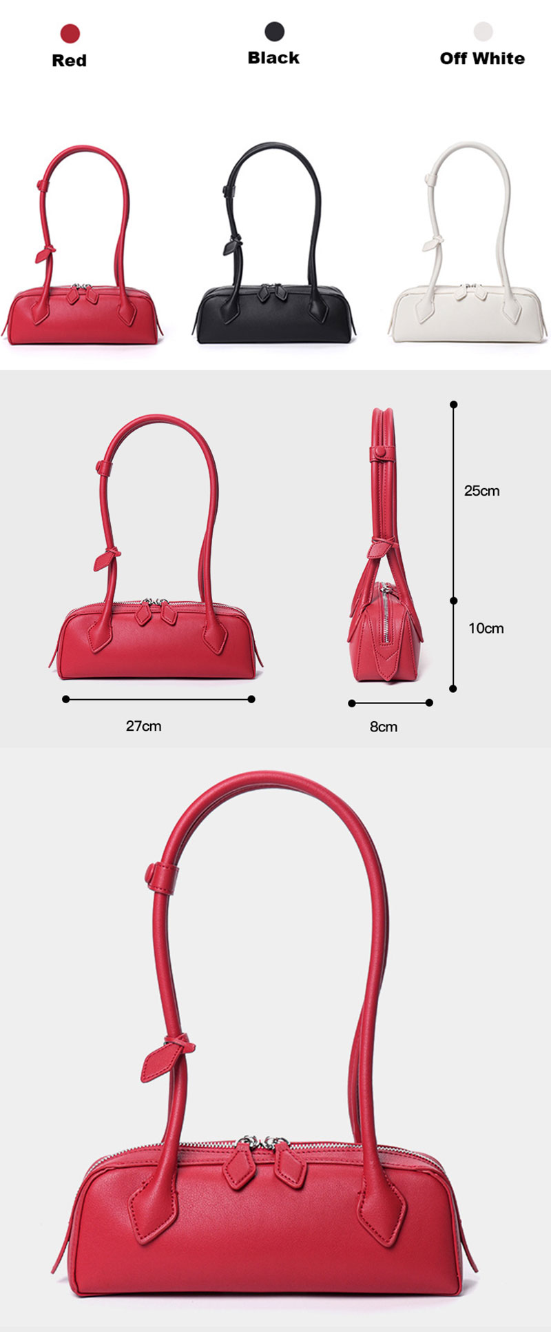 Premium Genuine Leather Shoulder Bag for Stylish Women