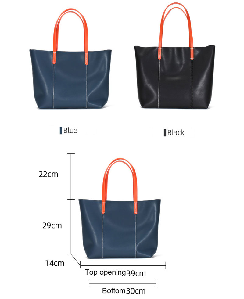 Stylish Large Capacity Leather Tote Bag for Women