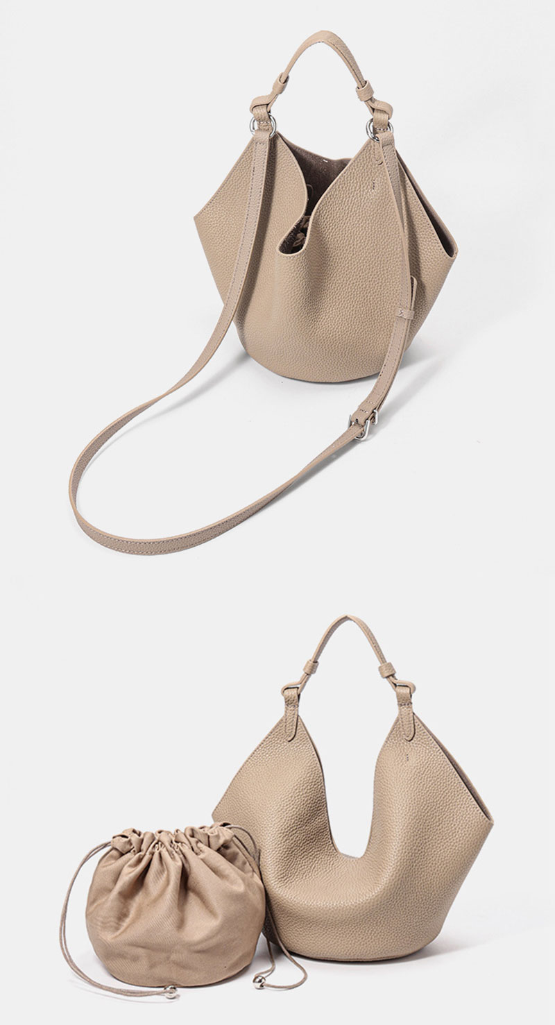 Elegant Genuine Leather Shoulder Tote Bag for Women