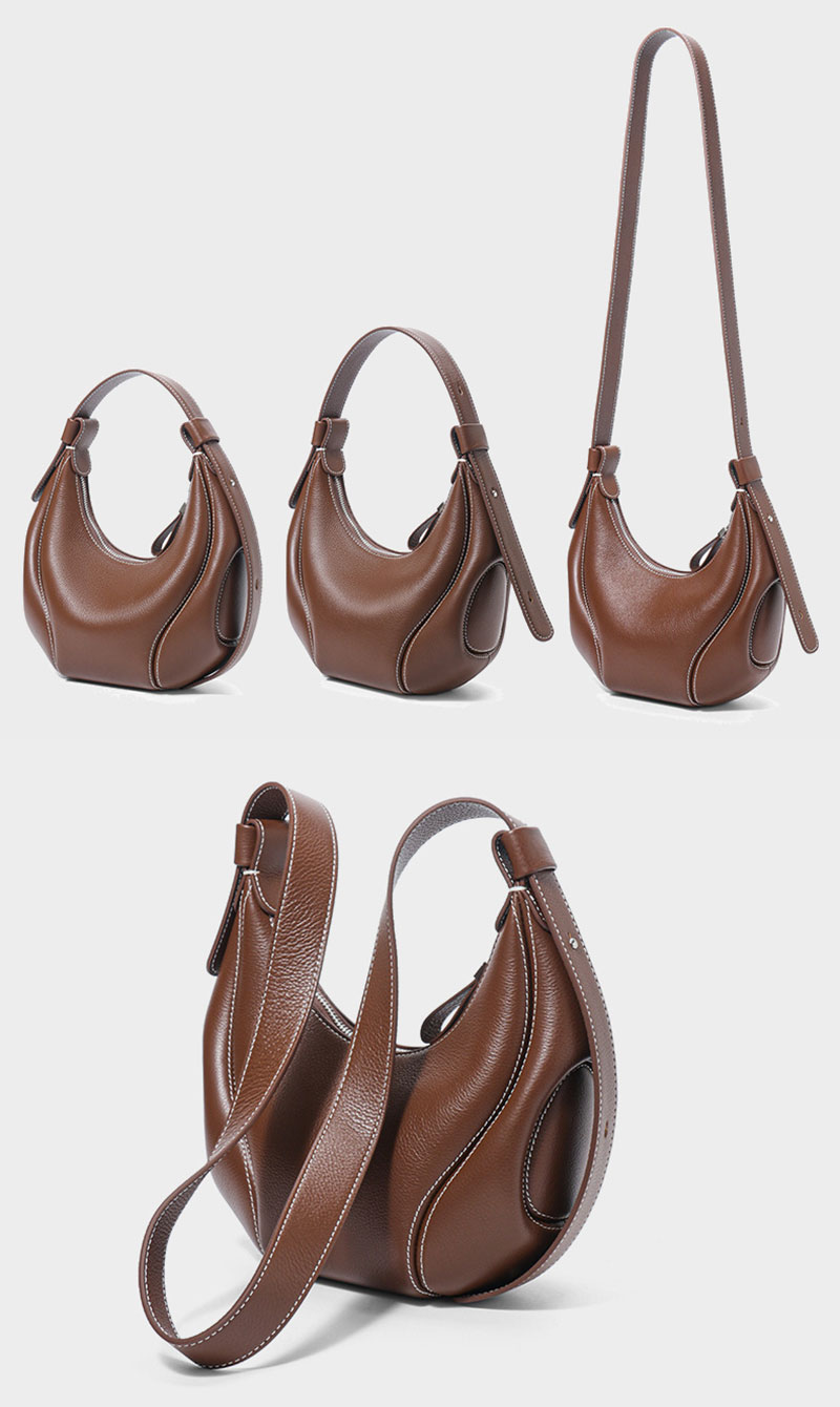 Luxurious Cowhide Leather Shoulder Bag for Daily Essentials