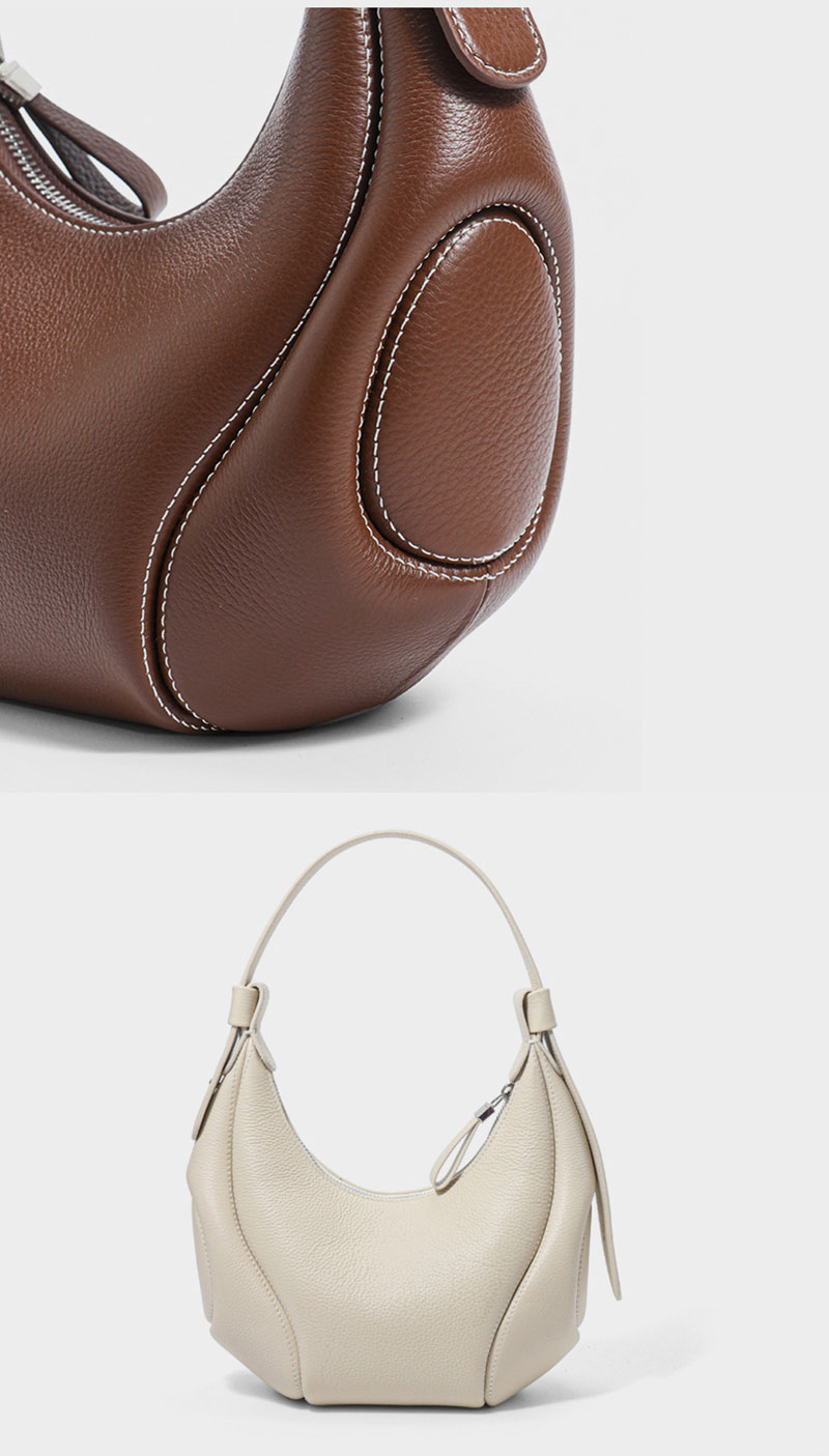 Luxurious Cowhide Leather Shoulder Bag for Daily Essentials