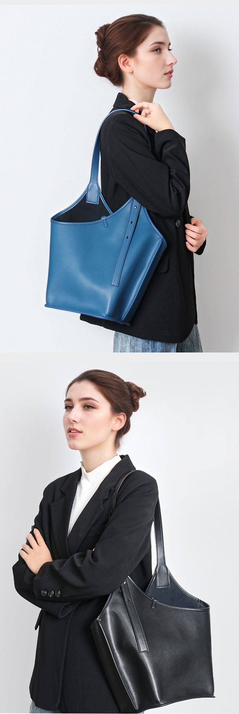 Wholesale Designer Genuine Leather Shoulder Tote Bag for Women