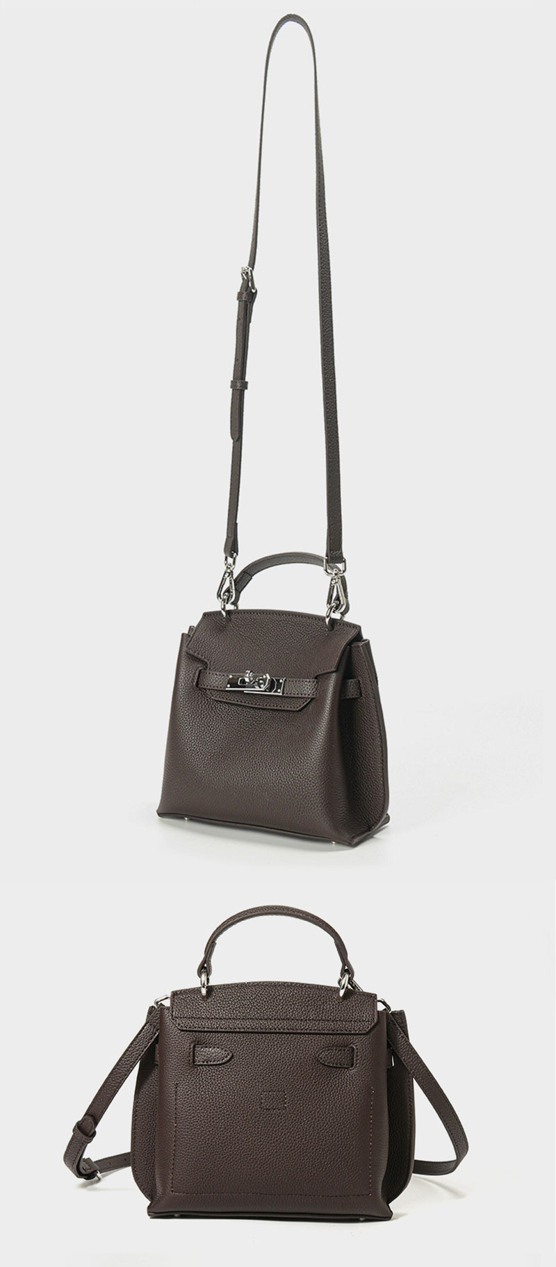 Designer Brand Premium Leather Tote Bag with Shoulder Strap for Women