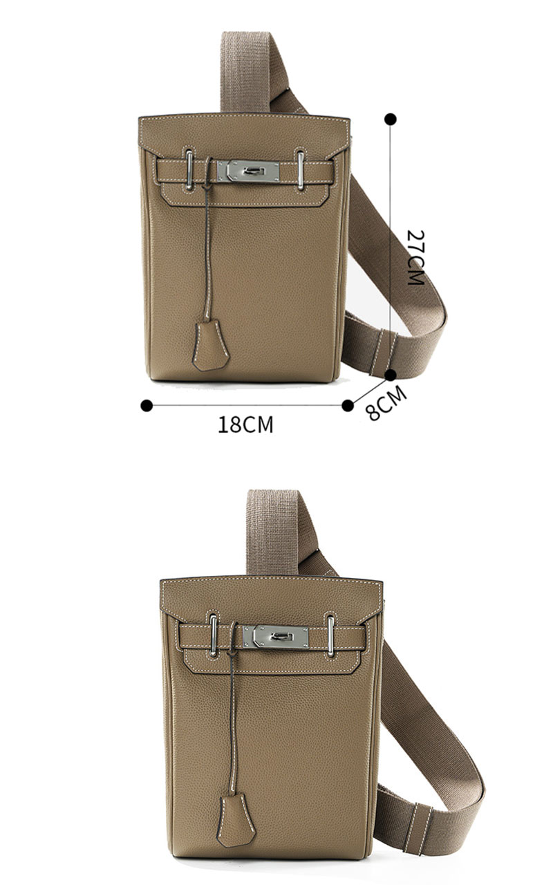 High End Designer Pebbled Leather Crossbody Bag for Men and Women