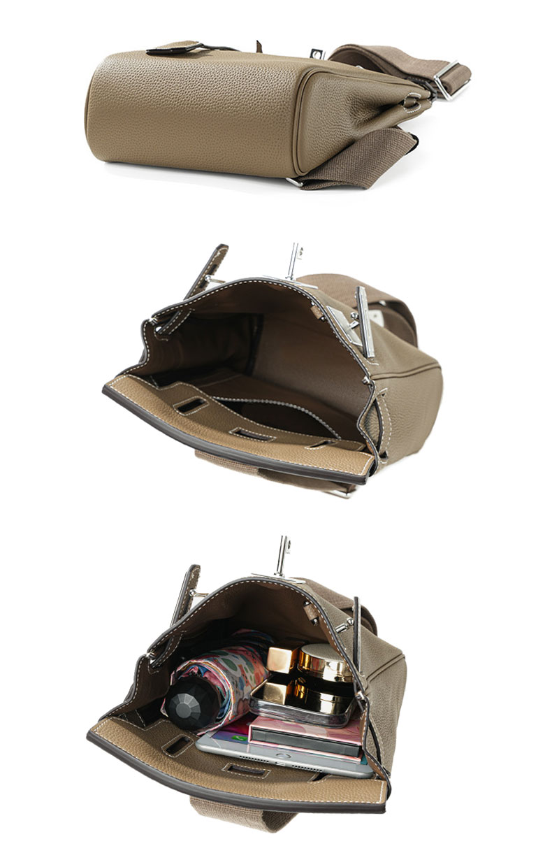 High End Designer Pebbled Leather Crossbody Bag for Men and Women