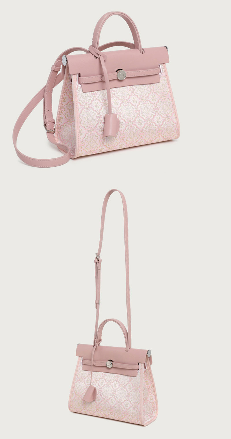 Stylish Women's PU Shoulder Bag with Unique Jacquard Design