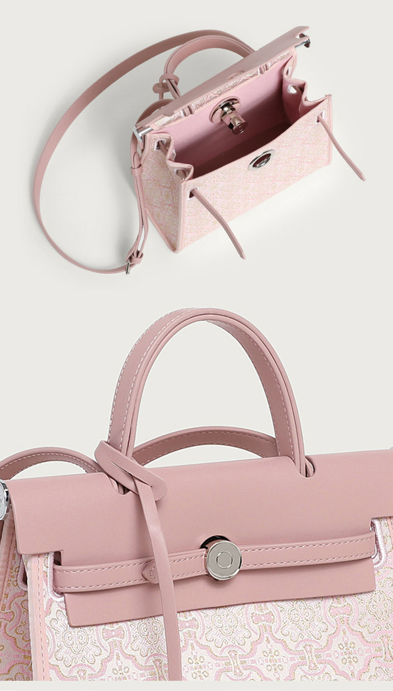 Stylish Women's PU Shoulder Bag with Unique Jacquard Design