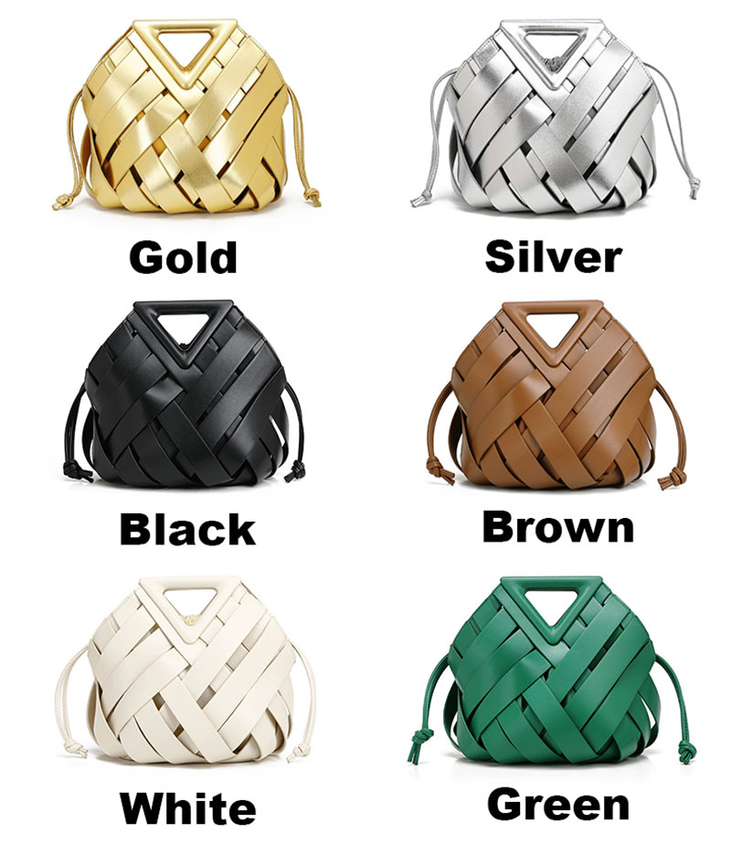 New Arrivel Woven PU Leather Women Hand Bag with Shoulder Strap