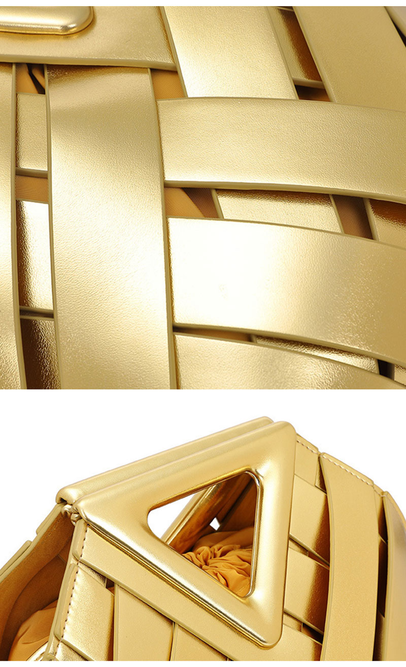 New Arrivel Woven PU Leather Women Hand Bag with Shoulder Strap