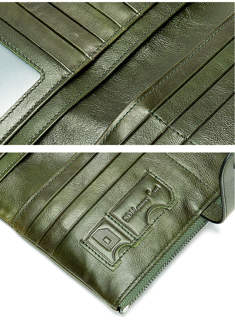 Premium Leather Multifunction Clutch RFID Credit Card Wallet for Women