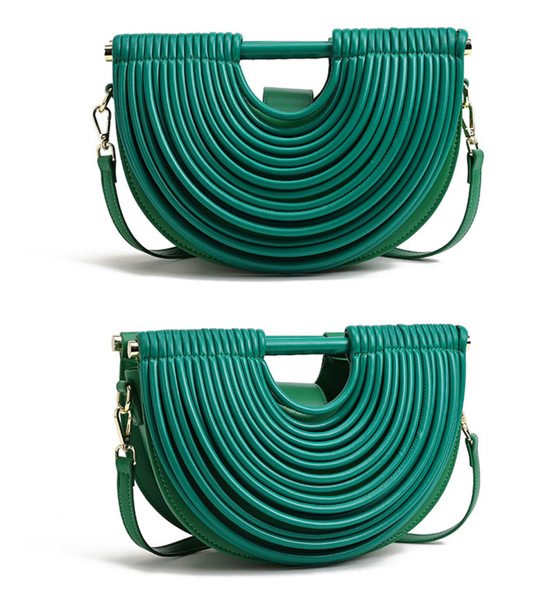 Elegant PU Leather Shoulder Bag with Luxury Noodle Design for Women