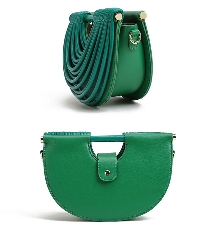 Elegant PU Leather Shoulder Bag with Luxury Noodle Design for Women