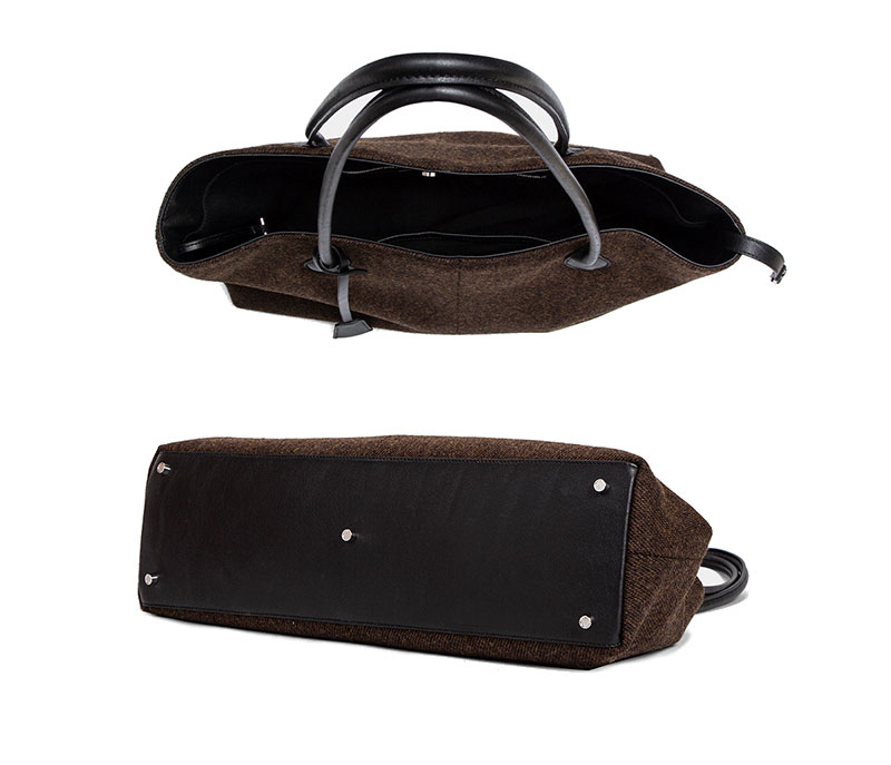 New Arrivel Premium Quality Wool and Sheep Leather Tote Bag for Women