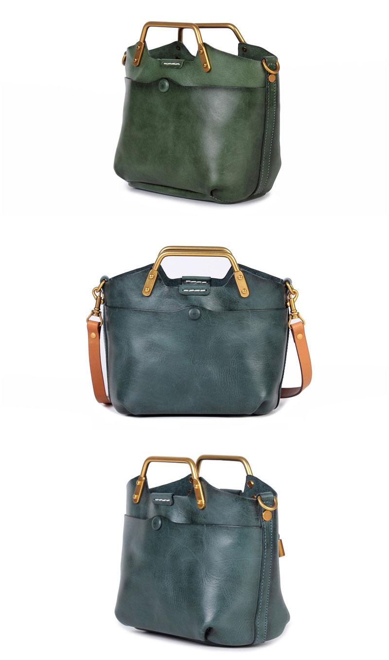 Timeless Vintage Leather Shoulder Bag for Stylish Women