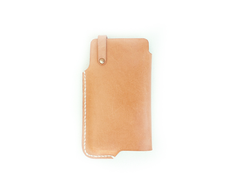 New arrival handmade vegetable tanned leather blank cell phone case for iphone