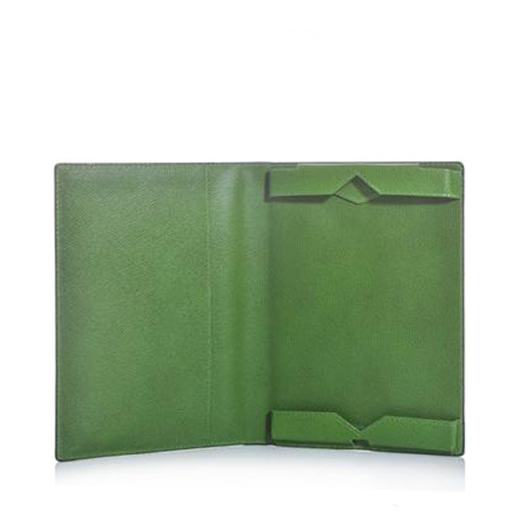 Wholesale cheap price green leather ipad case for gift