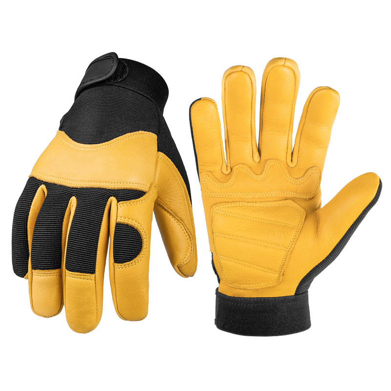  New Arrival Leather Motorcycle Gloves Deerskin Motocross Gloves Sports Racing Gloves For Men