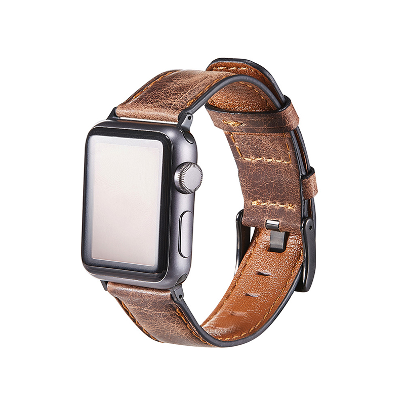 New design genuine leather apple watch 7 bands 38/40mm leather watch straps