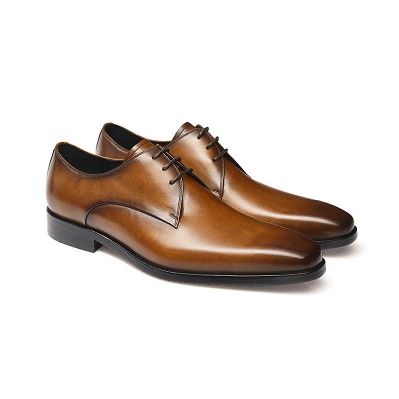 China manufacturer fashion design shoes berluti vintage brown leather shoes for men