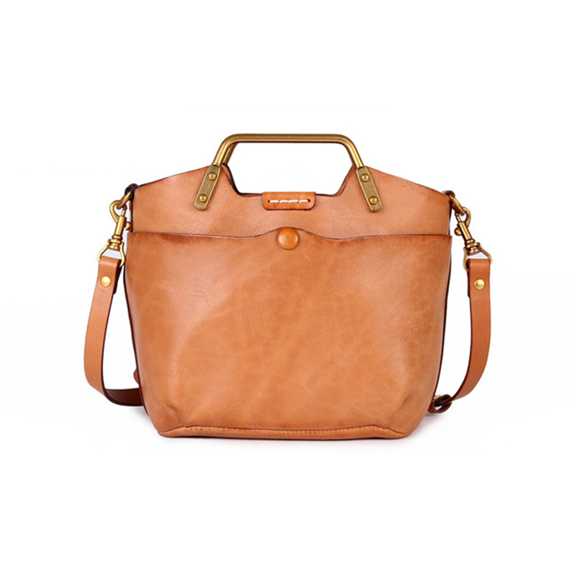Timeless Vintage Leather Shoulder Bag for Stylish Women