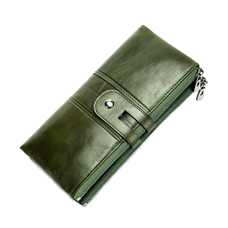 Premium Leather Multifunction Clutch RFID Credit Card Wallet for Women