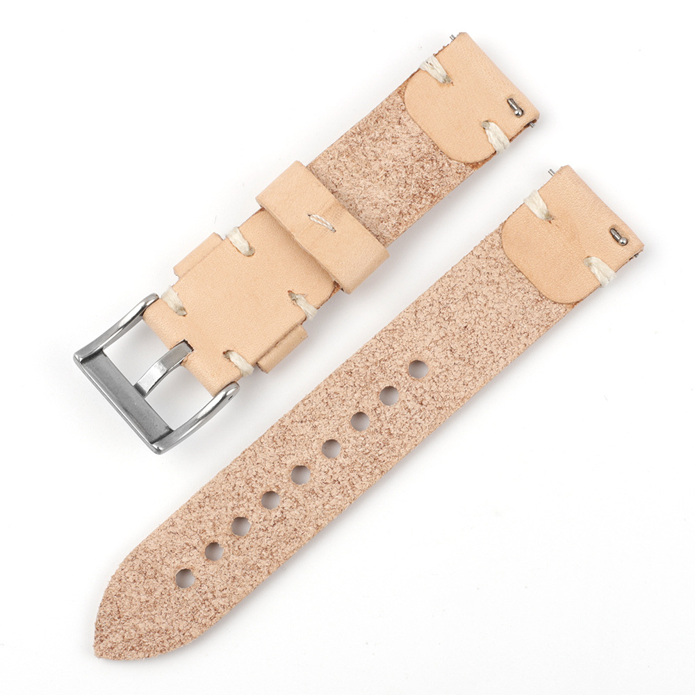 20mm Good quality vegetable tanned leather watch straps apple watch bands