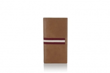 Popular design genuine leather rfid card wallet for men