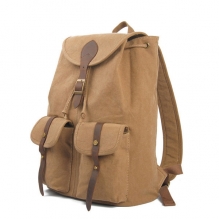 New product canvas leisure school back pack, unisex gender plain back bag