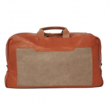 Guangzhou factory oem custom cow leather travel time bag low price