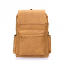 2017 high quality crazy horse leather laptop backpacks bag