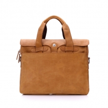 Newest arrival camel color men leather laptop briefcase bag