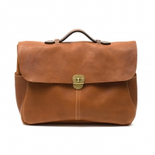 European style vintage vegetable tanned leather crossbody bag for business men