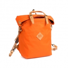 New design orange cotton fabric canvas backpack korean with custom logo