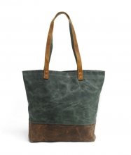 China factory good quality vintage style waxy oil canvas tote bag handbag