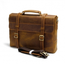 2017 vintage style hand stitched men leather messenger laptop bag leather briefcase