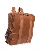 Hot selling vintage design good quality genuine leather outdoor traveling backpack bag