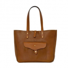 New design vintage style custom full grain leather tote bag for women